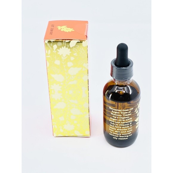 TRADER JOE'S 100% ORGANIC ARGAN OIL 1.7 Oz Nourish Skin Hair Nails NaturallyPURE - Picture 9 of 16